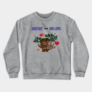 Bigfoot/ Yeti/ Sasquatch Valentine's Day Crewneck Sweatshirt